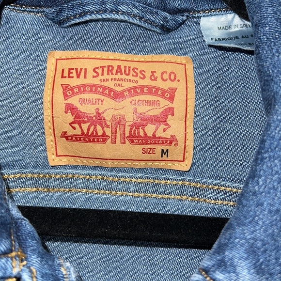 Levi's Denim Blue Trucker Classic 90’s Style Casual Jacket Sz.Med - Picture 4 of 9